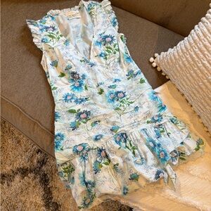 Loveshackfancy blue floral dress
